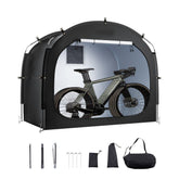Bike Storage Tent, 4 to 5 Bikes, Outdoor Spacious Bike Storage Tent with Ventilated Window, Waterproof Easy-to-Install Bike Tent with High Strength Fiberglass & Dual Zippers, Fit for Bicycle